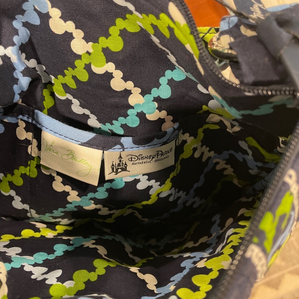 Vera Bradley Blue and Green Crossbody Bag Disney - Picture 3 of 4